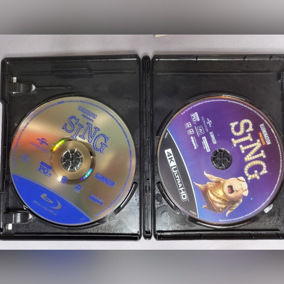 Sing 4K Ultra HD + Blu-Ray Special Edition movie set EUC 2016 - Picture 3 of 4